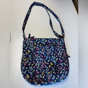 Vera Bradley Triple Zip Hipster Crossbody-Scattered Wildflowers